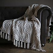 Для дома и интерьера handmade. Livemaster - original item Knit plaid wool RED. Handmade.