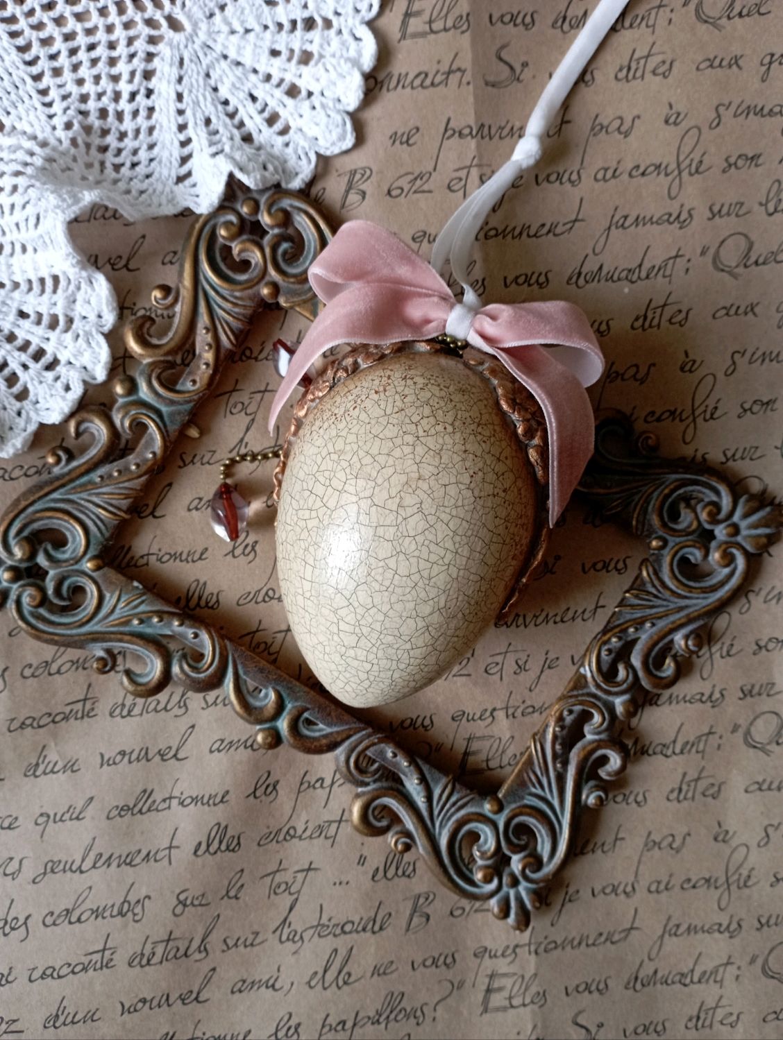 Пасха.Интерьерное яйцо купить в интернет-магазине Ярмарка Мастеров по ...