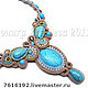 Set 'Azure'. Jewelry Sets. Soutache necklaces and accessories. Online shopping on My Livemaster.  Фото №2
