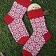 Jacquard knitted socks, wool blend socks, Socks, Ozersk,  Фото №1