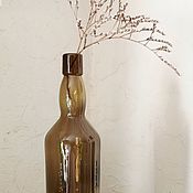 Бутылка оливковая с крышкой