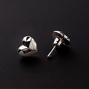 Украшения ручной работы. Ярмарка Мастеров - ручная работа Heart Earrings (Heart) | Silver. Handmade.
