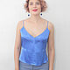 Order Silk top with straps silk t shirt. Yana Levashova Fashion. Livemaster. . Tops Фото №3