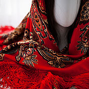 Аксессуары handmade. Livemaster - original item Boho-chic fringed shawl. Handmade.