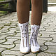 Ankle boots summer, 'Alain'. High Boots. KnittedBoots. Online shopping on My Livemaster.  Фото №2