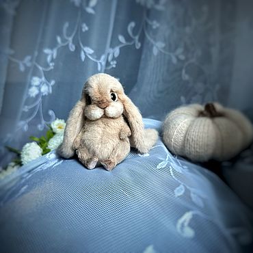 Куклы и игрушки ручной работы. Ярмарка Мастеров - ручная работа Кроличек «Персик». Handmade.
