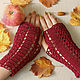 Lace mitts, the author's pattern knitted women's. Mitts. Space Cat Knitting. My Livemaster. Фото №4