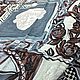 Плательная вискозная ткань с принтом абстракция. Ткани. Ткани EGO. Ярмарка Мастеров.  Фото №4