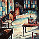 Watercolor pastel painting interior of a COLONIAL style HOUSE. Pictures. pictures & decor of TanyaSeptember. My Livemaster. Фото №5