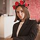 Ободок на Хеллоуин Черепа и розы. Головные уборы субкультур. Fomina Flowers. Ярмарка Мастеров.  Фото №4