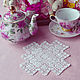Napkin Lace miniature. Handmade lace. len. Rose tea. Swipe. EmbroideryINNAI. Online shopping on My Livemaster.  Фото №2