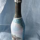 New year decoupage on a bottle. Covers for tableware. Workshop handmade gifts Eleniele. Online shopping on My Livemaster.  Фото №2