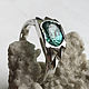 Men's ring with VS Emerald 1,69 ct, handmade silver ring, Rings, Moscow,  Фото №1