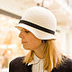 Шляпа Мери белая. Шляпы. EDIS | дизайнерские шляпы Наталии Эдис. Ярмарка Мастеров.  Фото №5