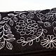 Order Women's Cosmetic Bag with Embroidery small black cosmetic bag for women. Denimhandmade.Olga. Livemaster. . Beauticians Фото №3