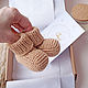 Knitted booties, handmade booties, booties with knitting needles. Babys bootees. LillyShop. Online shopping on My Livemaster.  Фото №2