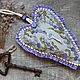 Lavender double-sided heart. Gifts for February 14. Straw creations. My Livemaster. Фото №4