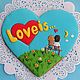 Пряник имбирный Love is.Пряник на 14 февраля. Валентинка. Набор пряников. Сладости для радости (galinadenisenko). Ярмарка Мастеров.  Фото №4