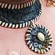 Кожаное колье "Sea Shell Queen". Колье. HolyCowChic. Ярмарка Мастеров.  Фото №4