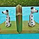 Заказать Винтаж: Старинные подставки для книг букeнды Dalmatiens Франция. Антиквариат и винтаж из Франции. Ярмарка Мастеров. . Скульптуры винтажные Фото №3