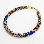 Украшения handmade. Livemaster - original item Necklace-harness made of Japanese beads Pharaoh. Handmade.