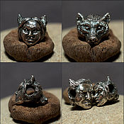 Материалы для творчества handmade. Livemaster - original item She-Werewolf charm. Handmade.