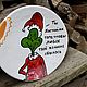 Grinch thief of Christmas plate with a picture as a gift. Plates. DASHA LEPIT | Ceramic tableware (dashalepit). My Livemaster. Фото №4