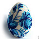 Сувенирное пасхальное яйцо "Гжель". Eggs. Easter eggs. Online shopping on My Livemaster.  Фото №2