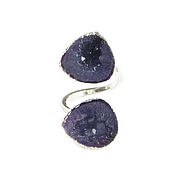 Украшения handmade. Livemaster - original item Quartz ring, purple ring, buy a ring with a purple stone. Handmade.