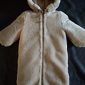 Children's outerwear: Natural sheepskin coat curley