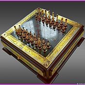 Активный отдых и развлечения handmade. Livemaster - original item Chess/Checkers 