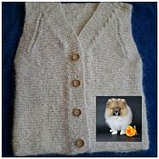 Одежда детская handmade. Livemaster - original item Jacket: Dog down vest. Handmade.