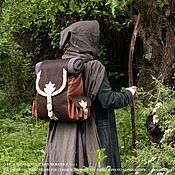 Сумки и аксессуары handmade. Livemaster - original item Leather Hobbit`s Backpack (inspired Bilbo Baggins). Handmade.