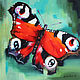 Oil painting on canvas 'butterfly Effect' 40/40 cm, Pictures, Sochi,  Фото №1