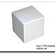 1708 Коробка для подарка КУБИК 6х6х6 см