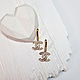 Серьги в стиле Chanel с цирконами (2 цвета). Серьги классические. Amore Vita (стильный образ). Ярмарка Мастеров.  Фото №5