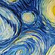 Картина маслом "Звездная ночь", Ван Гог, копия, 90-70. Картины. Жанна Щепетова. Ярмарка Мастеров.  Фото №4