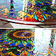 Stained glass window round D 70 cm - stained glass window. Stained glass. Art by Tanya Shest. Online shopping on My Livemaster.  Фото №2