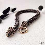 Украшения handmade. Livemaster - original item Scaly Dragon necklace made of Japanese beads. Handmade.