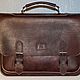 Мужской портфель из натуральной кожи PR1, Мужская сумка, Тольятти,  Фото №1