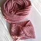 A set of knitted headband and a pink snood. Bandage. lfrisa. My Livemaster. Фото №6