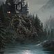 Картина маслом на холсте готика замок ночь луна. Картины. Кириллова Светлана. Ярмарка Мастеров.  Фото №14