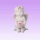 Silicone soap mold/candle 'Angel with rose', Form, Istra,  Фото №1