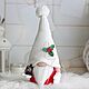 Новогодний гном. Новогодние сувениры. Mari_Crafts. Интернет-магазин Ярмарка Мастеров.  Фото №2