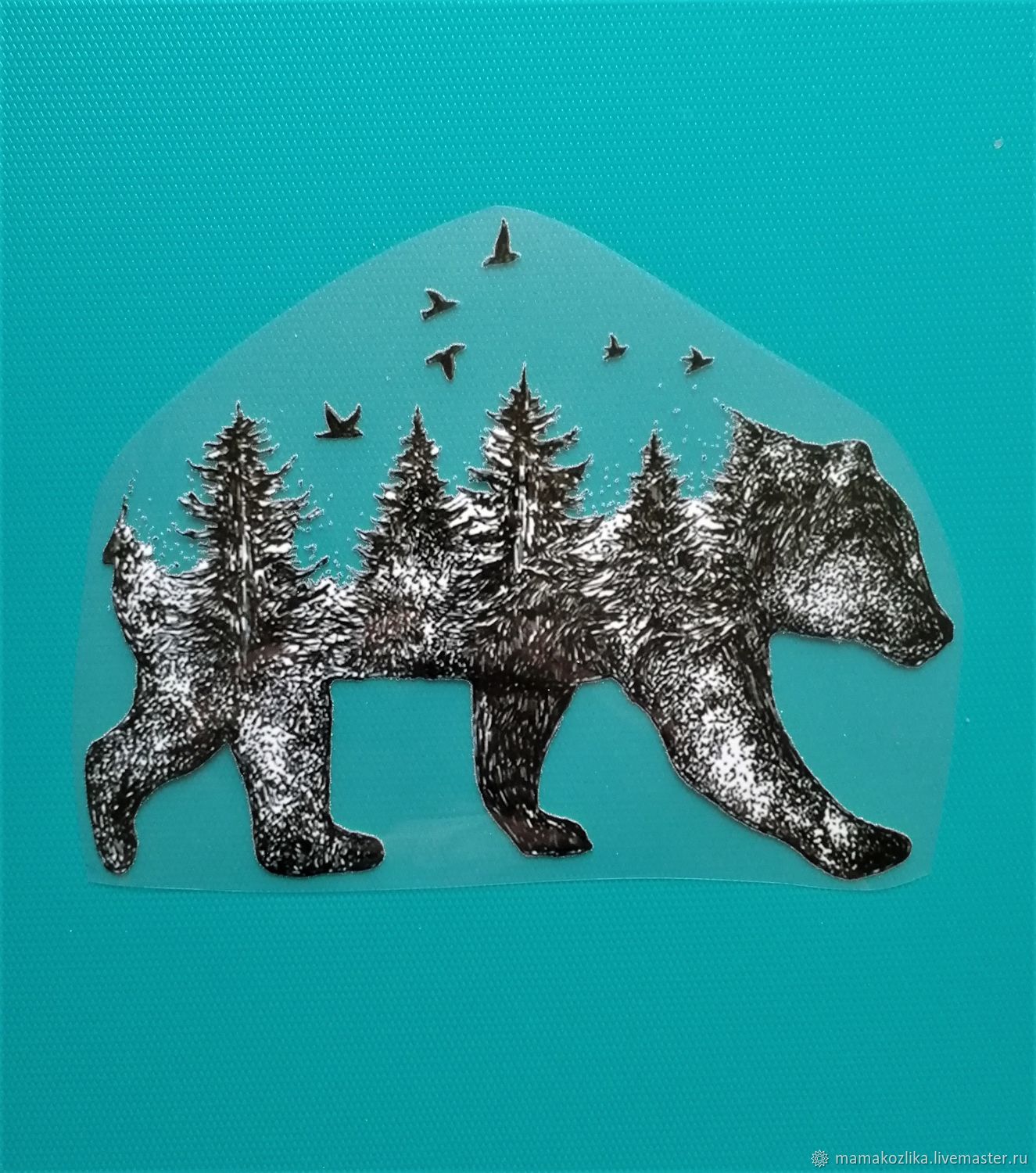 Термотрансфер " Лесной медведь", Термотрансферы, Москва,  Фото №1