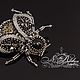 Silver beetle precious beads. Brooches. N_Belokon_jewelry. Online shopping on My Livemaster.  Фото №2