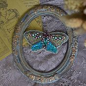 Украшения handmade. Livemaster - original item Women`s brooch with sequins and beads, Butterfly.. Handmade.