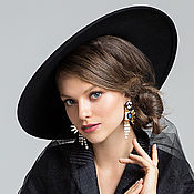 Аксессуары handmade. Livemaster - original item Wide-brimmed hat in the style of Dior. Handmade.