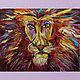  Портрет льва картина мастихином, Картины, Лебедянь,  Фото №1