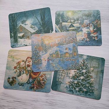 Открытки ручной работы. Ярмарка Мастеров - ручная работа Набор открыток "Винтаж". Handmade.